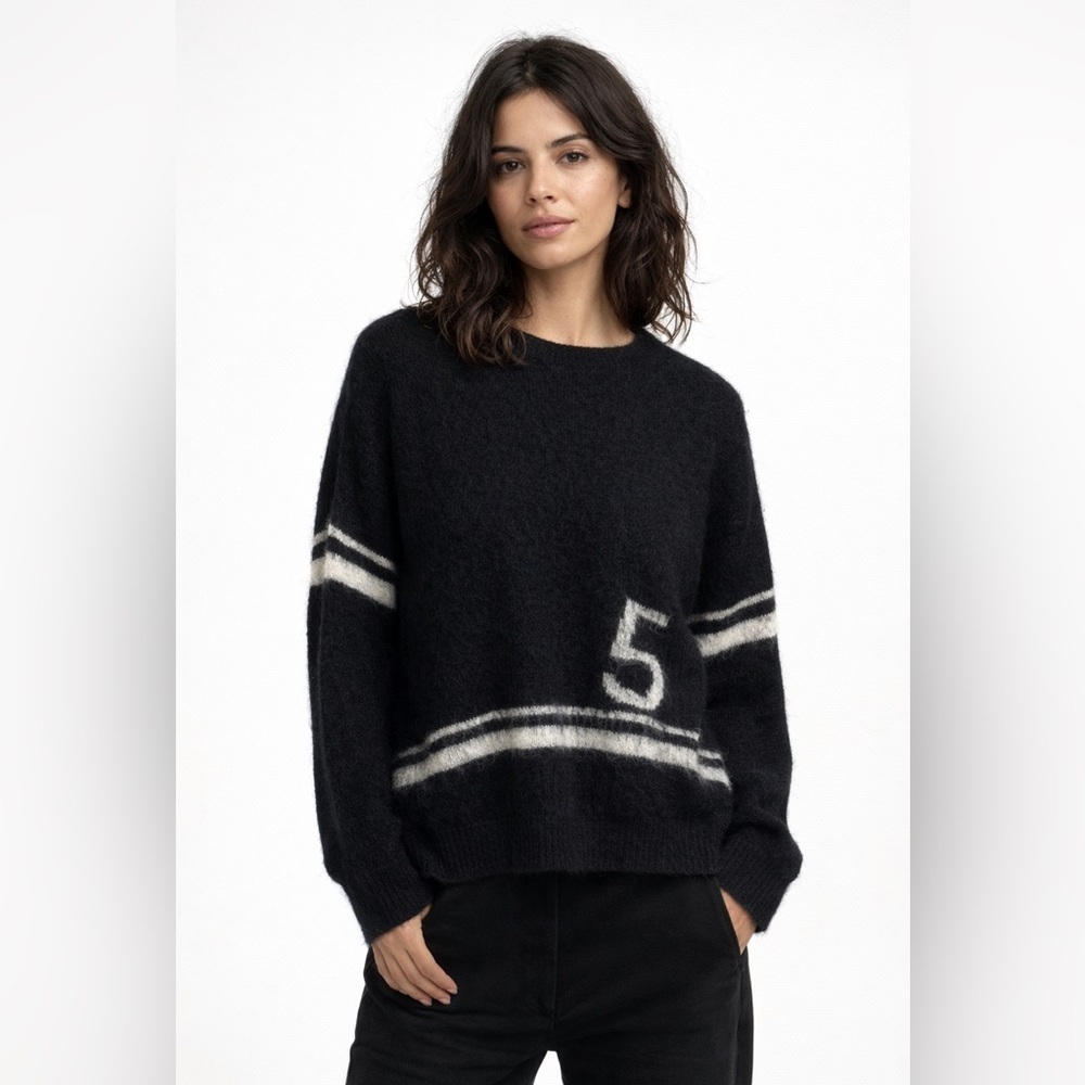 5 Preview Made in Italy Mohair Blend Sweater M